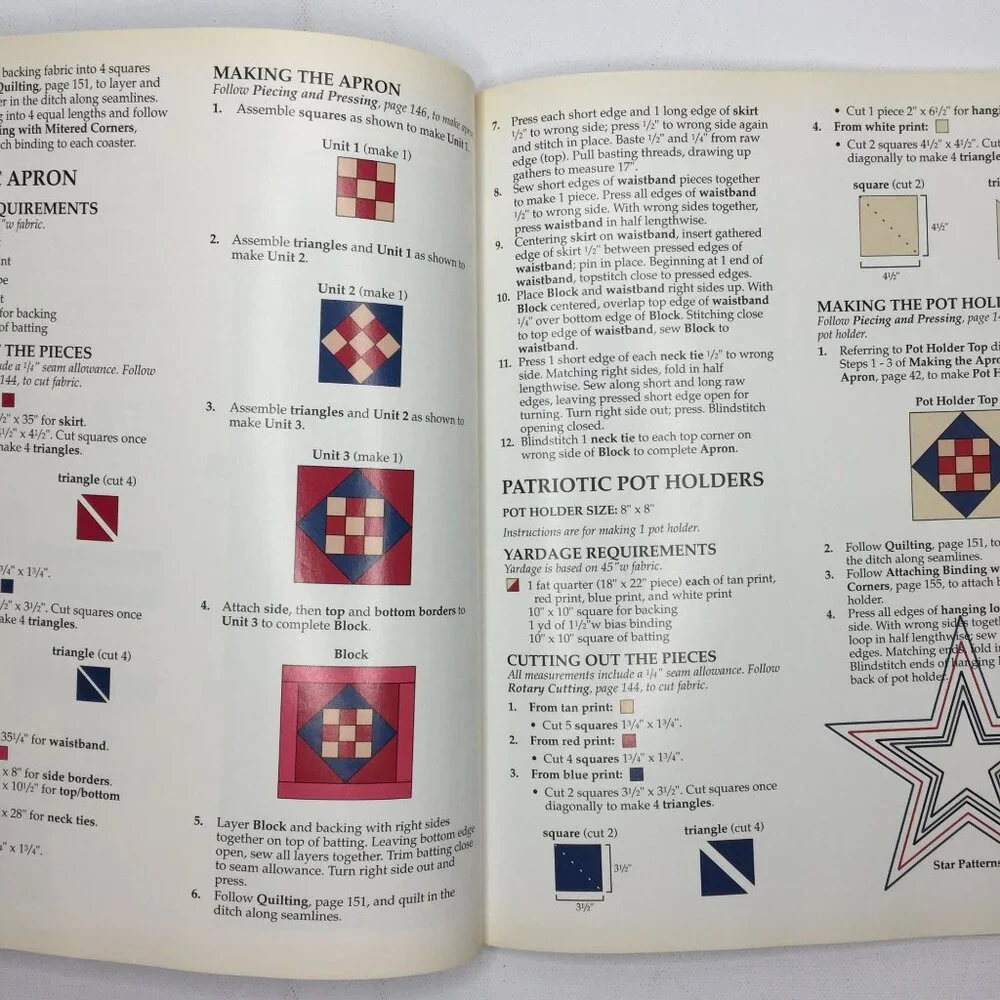 Leisure Arts Quick-Method Quilts Book Quilting Sewing Diagrams Patterns Designs